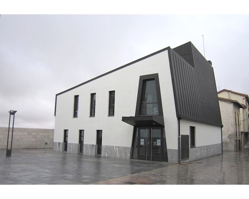 Biblioteca Municipal Agurain-Salvatierra (Alava) 2011 imagen exterior Arquitecto Vitoria Gasteiz