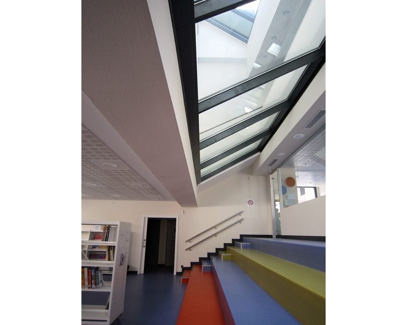 Biblioteca Municipal Agurain-Salvatierra (Alava) 2011 imagen interior Arquitecto Vitoria Gasteiz