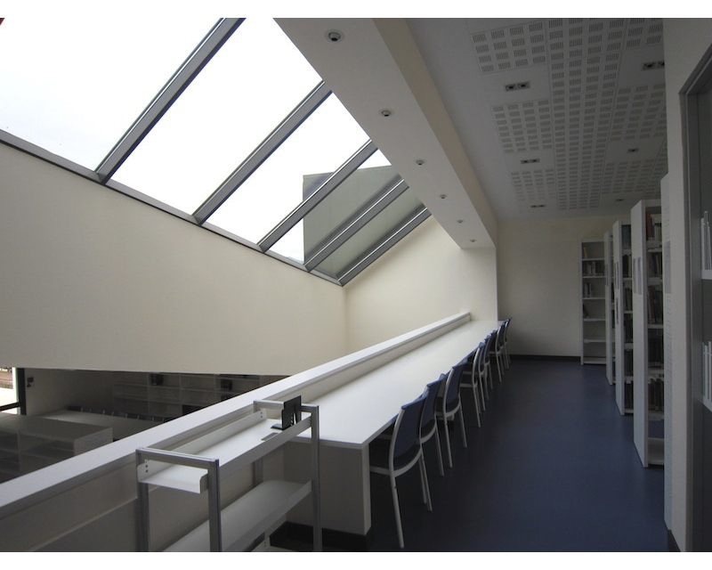 Biblioteca Municipal Agurain-Salvatierra (Alava) 2011 imagen interior Arquitecto Vitoria Gasteiz