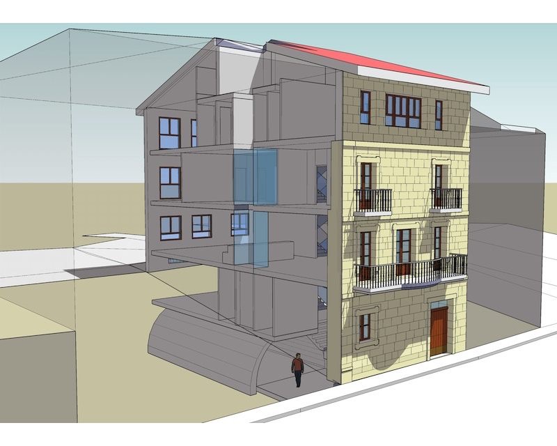 Casa Consistorial Oyon/Oion (Alava) 2011 perspectiva Arquitecto Vitoria Gasteiz