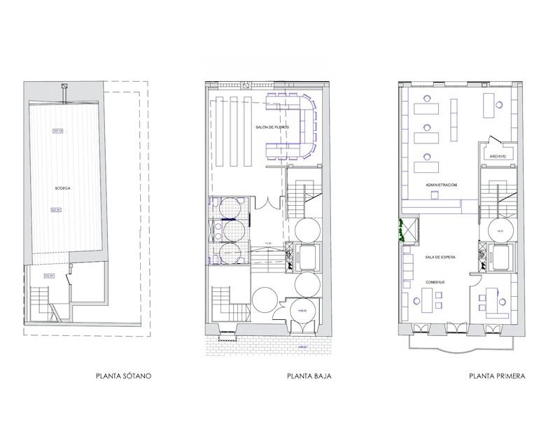 Casa Consistorial Oyon/Oion (Alava) 2011 plano planta Arquitecto Vitoria Gasteiz