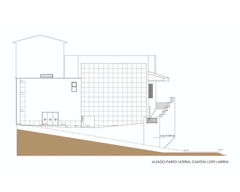 Ampliacion Multiusos Harresi en Agurain/Salvatierra (Alava) 2003 alzado Arquitecto Vitoria Gasteiz