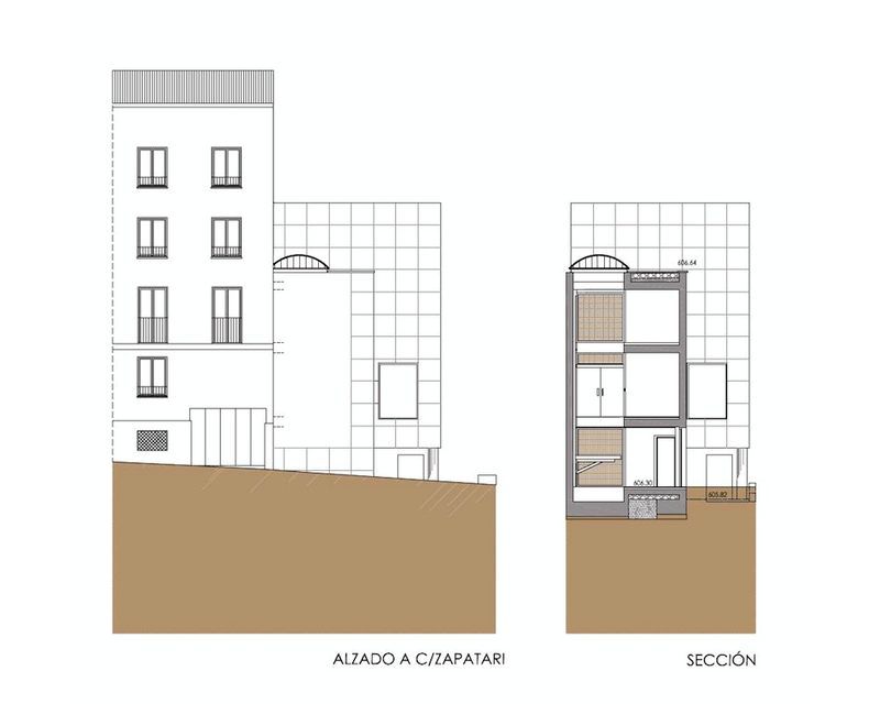Ampliacion Multiusos Harresi en Agurain/Salvatierra (Alava) 2003 alzado Arquitecto Vitoria Gasteiz