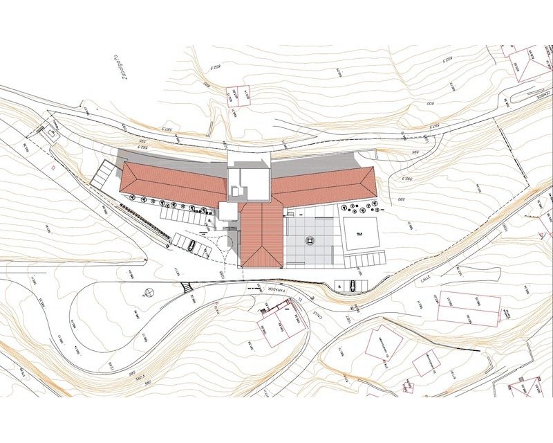 Concurso remodelacion Parador de Turismo Argomaniz Vitoria-Gasteiz (Alava) 2005 plano planta Arquitecto Vitoria Gasteiz