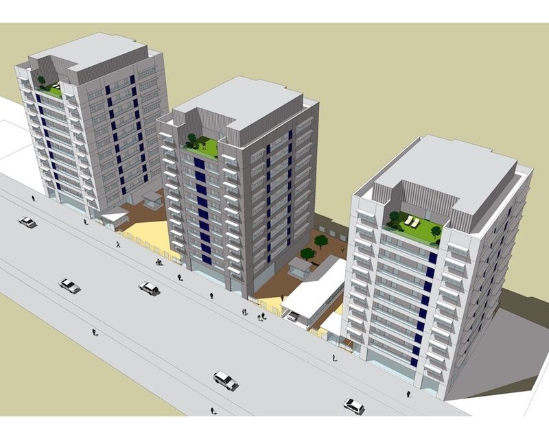 Concurso 189 viviendas sociales Salburua Vitoria-Gasteiz (Alava) 2011 perspectiva Arquitecto Vitoria Gasteiz