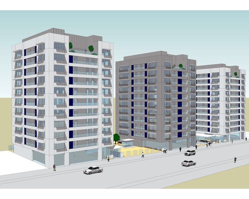 Concurso 189 viviendas sociales Salburua Vitoria-Gasteiz (Alava) 2011 perspectiva Arquitecto Vitoria Gasteiz