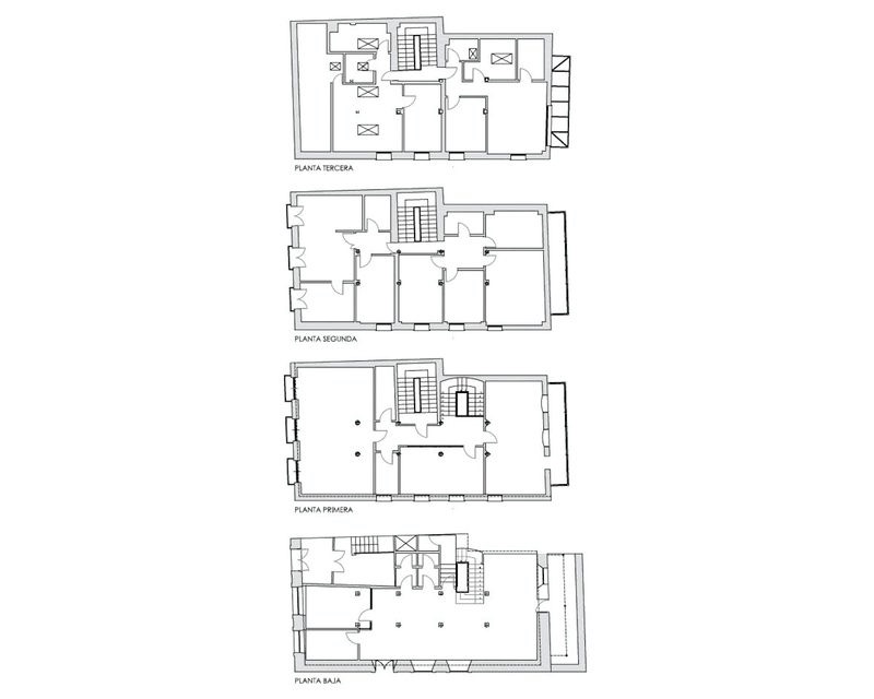 Restauracion Rehabilitacion Club de Montana Gasteiz en Vitoria-Gasteiz (Alava) 1993 planp planta Arquitecto Vitoria Gasteiz