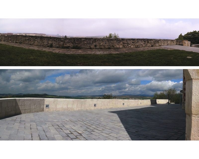 Restauracion Rehabilitacion Lienzo de Muralla en Agurain/Salvatierra (Alava) 2005 imagen exterior Arquitecto Vitoria Gastei