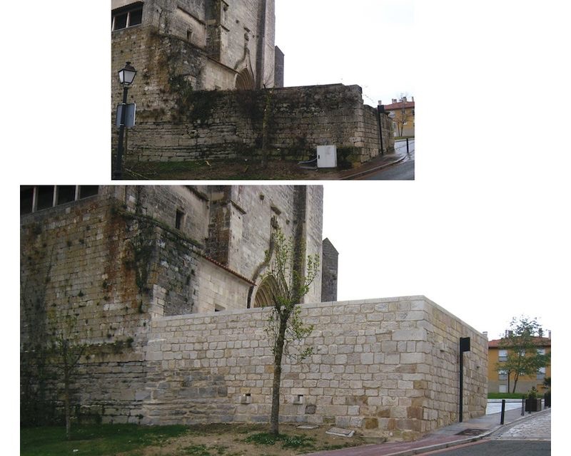 Restauracion Rehabilitacion Lienzo de Muralla en Agurain/Salvatierra (Alava) 2009 imagen exterior Arquitecto Vitoria Gasteiz