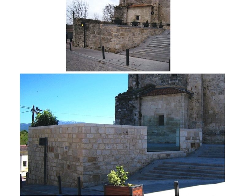 Restauracion Rehabilitacion Lienzo de Muralla en Agurain/Salvatierra (Alava) 2009 imagen exterior Arquitecto Vitoria Gasteiz