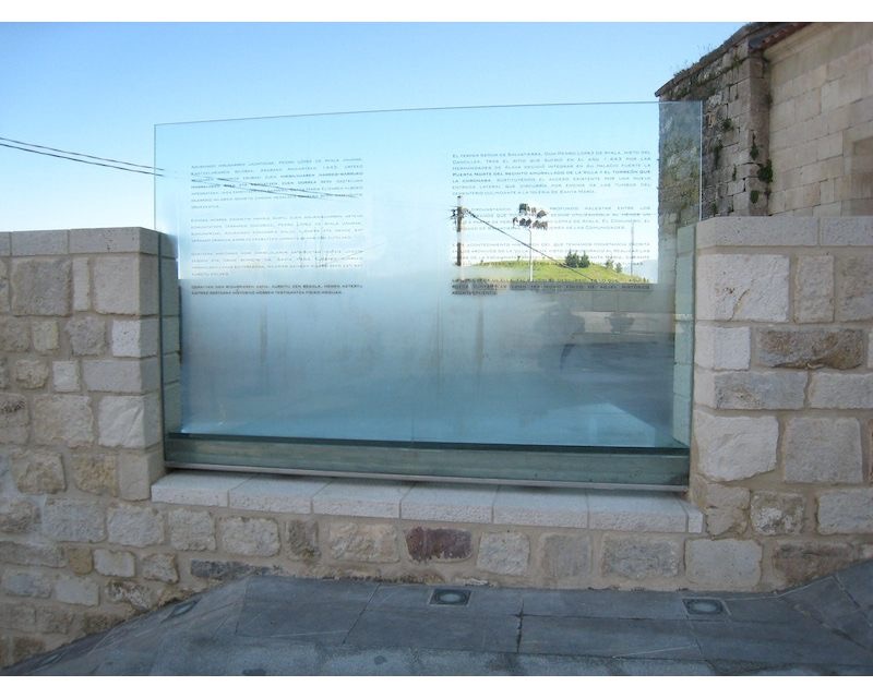 Restauracion Rehabilitacion Lienzo de Muralla en Agurain/Salvatierra (Alava) 2009 imagen exterior Arquitecto Vitoria Gasteiz