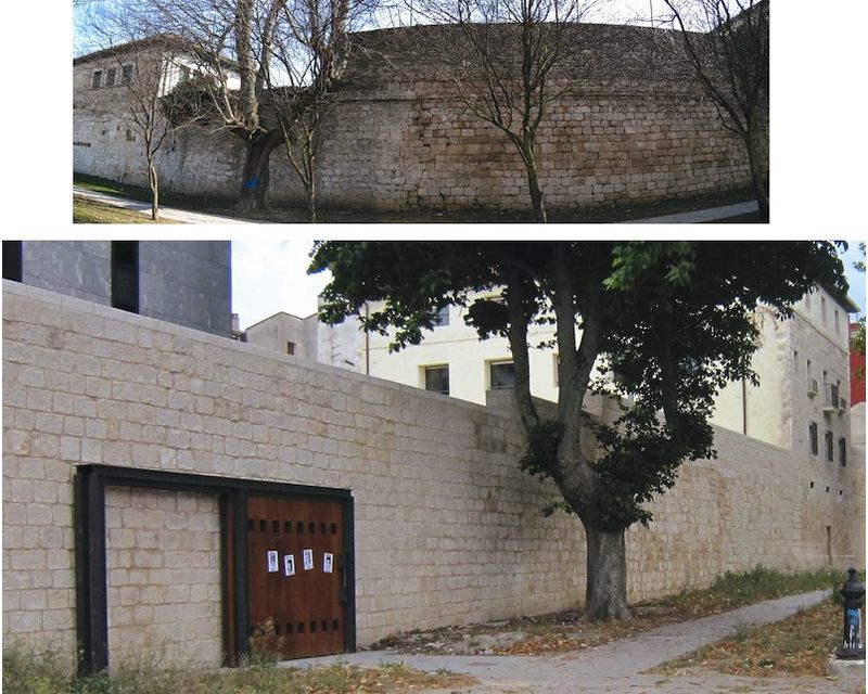 Restauracion Rehabilitacion Lienzo de Muralla en Agurain/Salvatierra (Alava) 2010 imagen exterior Arquitecto Vitoria Gasteiz