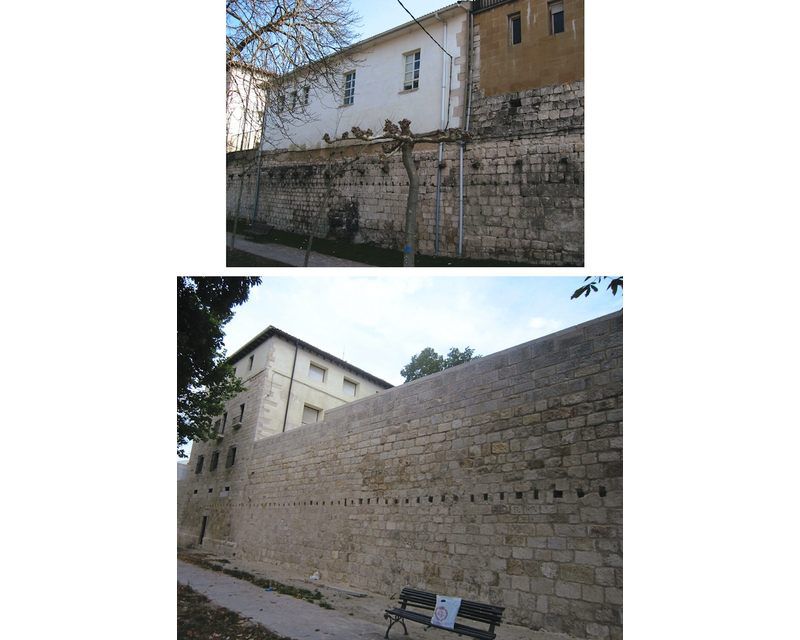 Restauracion Rehabilitacion Lienzo de Muralla en Agurain/Salvatierra (Alava) 2010 imagen exterior Arquitecto Vitoria Gasteiz