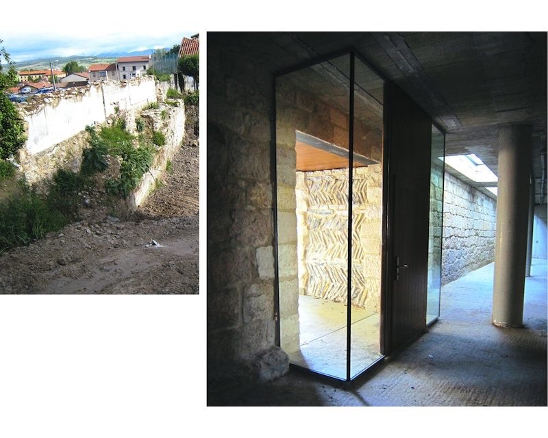 Restauracion Rehabilitacion Lienzo de Muralla en Agurain/Salvatierra (Alava) 2010 imagen exterior Arquitecto Vitoria Gasteiz