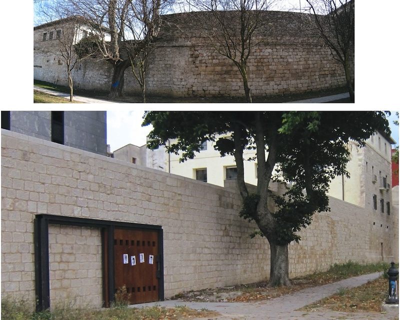 Restauracion Rehabilitacion Lienzo de Muralla en Agurain/Salvatierra (Alava) 2010 imagen exterior Arquitecto Vitoria Gasteiz