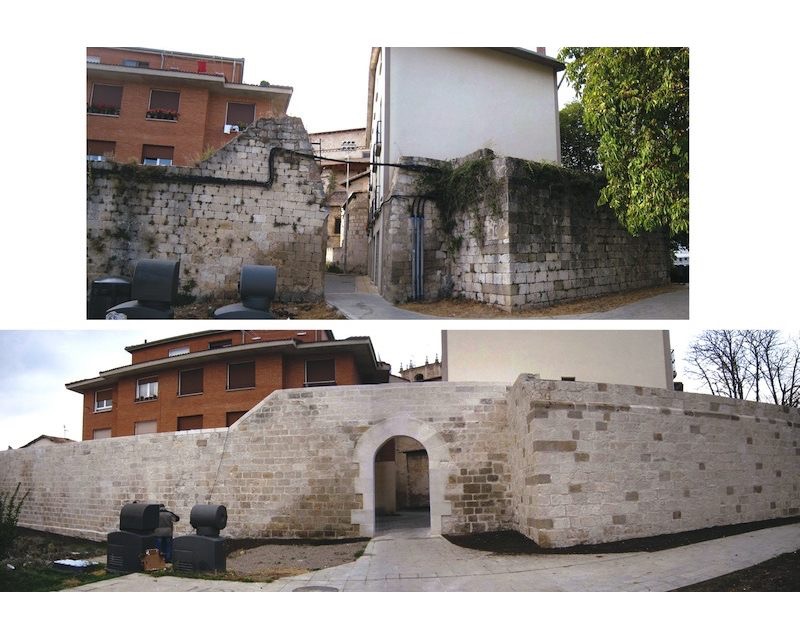Restauracion Rehabilitacion Lienzo de Muralla en Agurain/Salvatierra (Alava) 2011 imagen exterior Arquitecto Vitoria Gasteiz