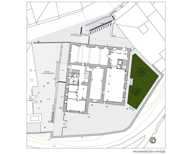Urbanzacion entorno Casa Consistorial en Agurain/Salvatierra (Alava) 2006 plano planta Arquitecto Vitoria Gasteiz