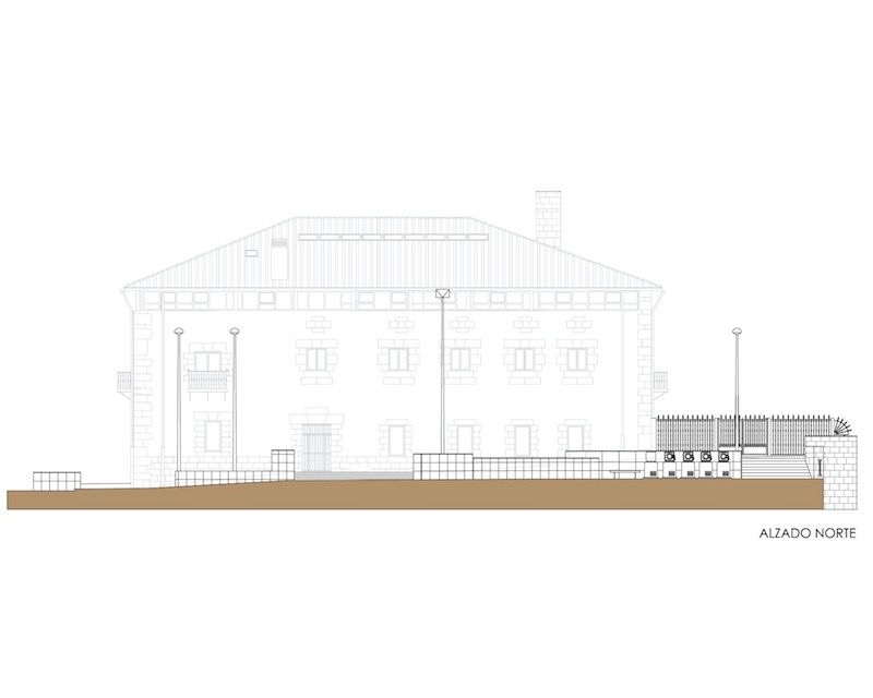 Urbanzacion entorno Casa Consistorial en Agurain/Salvatierra (Alava) 2006 plano alzado Arquitecto Vitoria Gasteiz