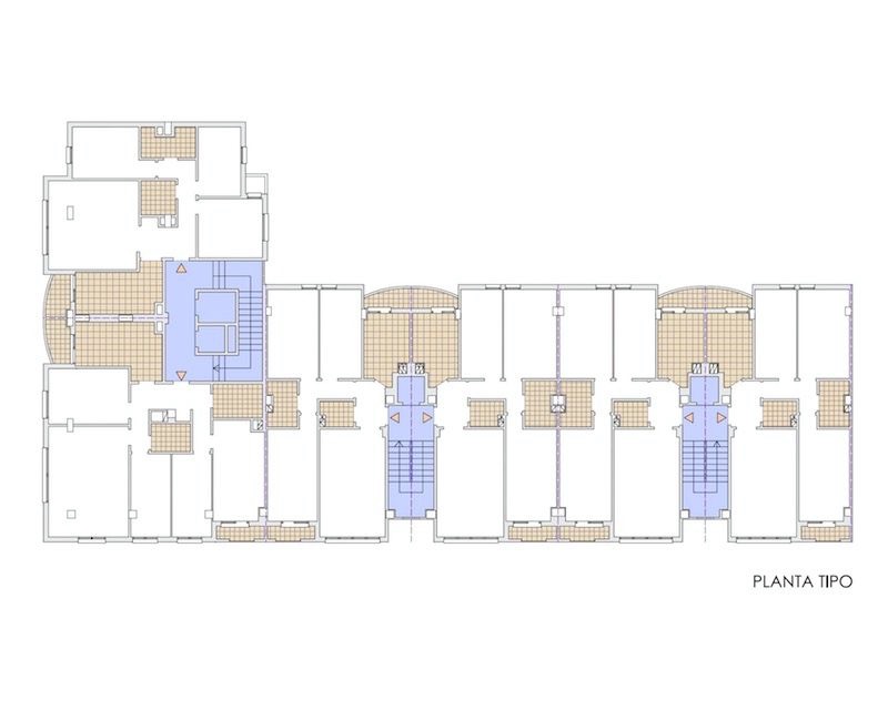 52 Viviendas vpo Vitoria/Gasteiz (Alava) 1991 plano planta Arquitecto Vitoria Gasteiz