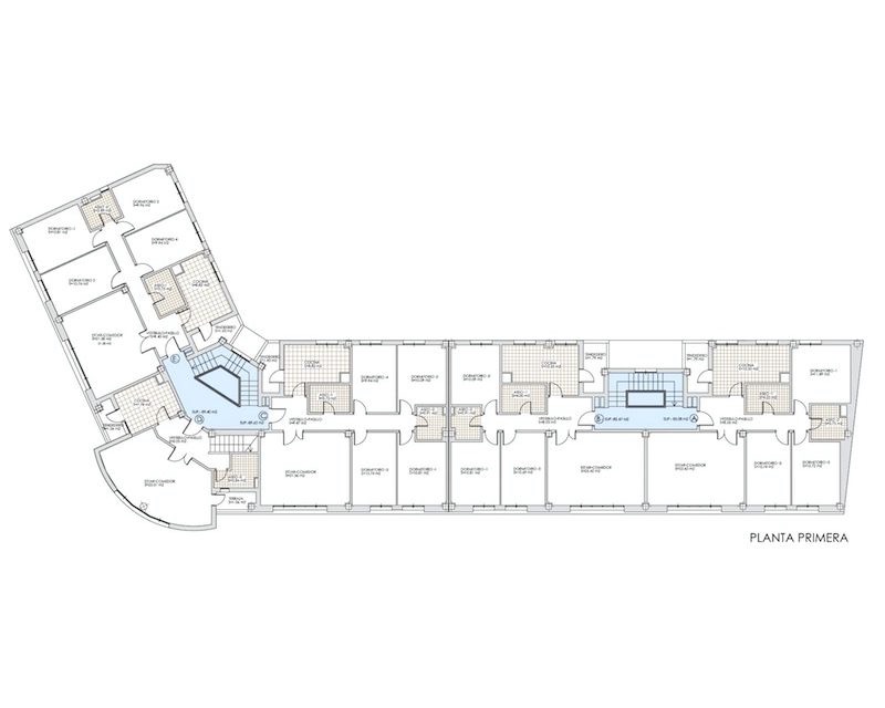 9 Viviendas vpo Vitoria/Gasteiz (Alava) 1991 plano planta Arquitecto Vitoria Gasteiz