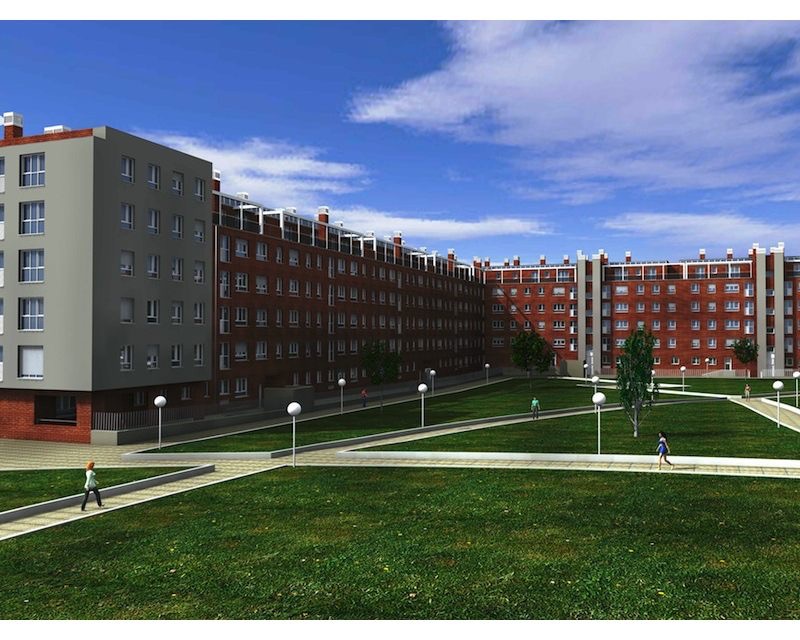 227 Viviendas vpo Vitoria/Gasteiz (Alava) 2004 imagen exterior Arquitecto Vitoria Gasteiz