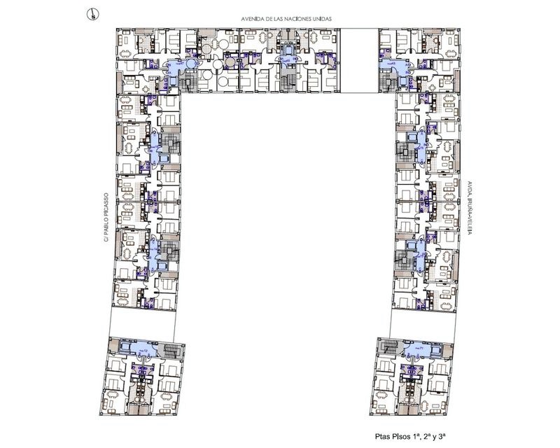 155 Viviendas sociales en RC-06 S5 Zabalgana Vitoria-Gasteiz (Alava) 2010 plano planta Arquitecto Vitoria Gasteiz
